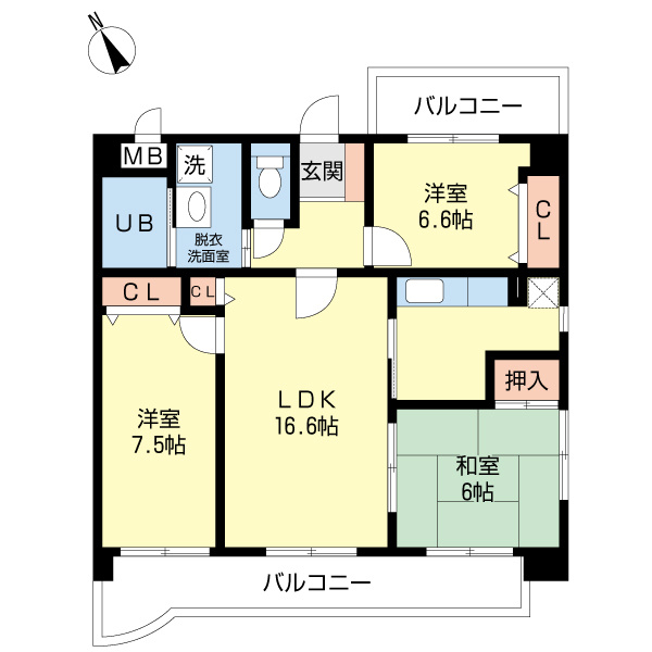 ベリーテの間取り|※図面と現況が異なる場合は現況優先になります。

