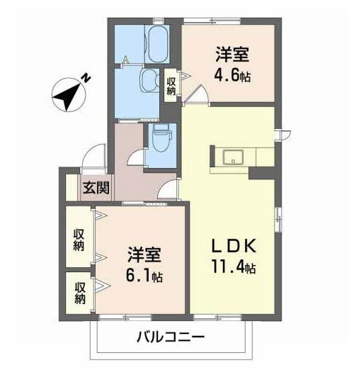 エスポワールCの間取り