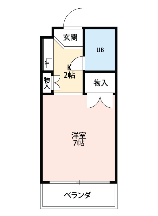 １Ｒコーポろくえん　　刈谷市近郊の賃貸はクラスホームの間取り