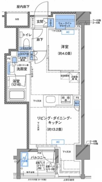 ラティエラ横濱大通り公園の間取り
