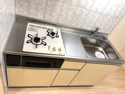 【キッチン】 | ミカサ | 二口コンロ(グリル付)※イメージです