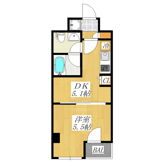 ラフィスタ赤羽の間取り|東向きのお部屋です☆