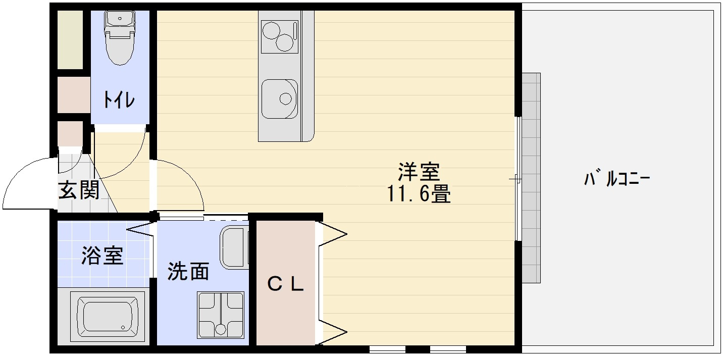 サウスローズ古市の間取り