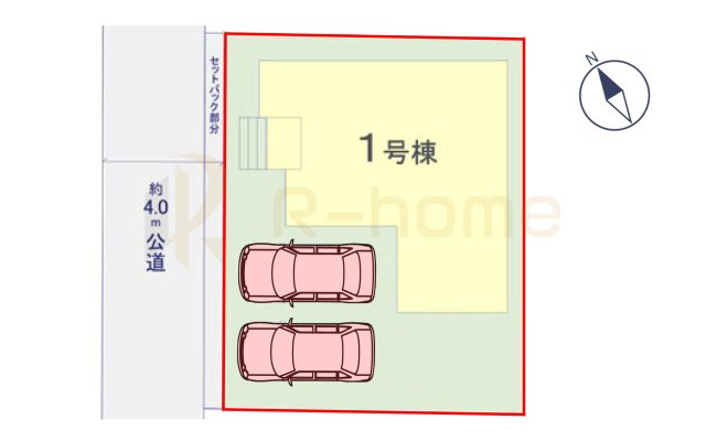守谷市本町10期　新築戸建て　1号棟の区画図|大きなお買い物だからこそ、メリット・デメリットを伝えさせて頂きます。
R-homeにお任せください♪