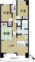 レジディア都島Ⅱの間取り