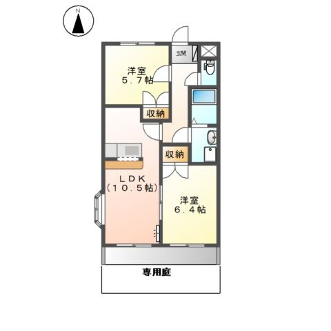 グリーンハイム松橋Ⅱの間取り
