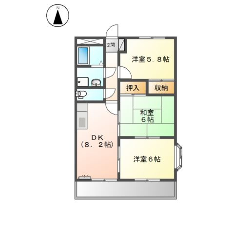 グランディール羽根の間取り