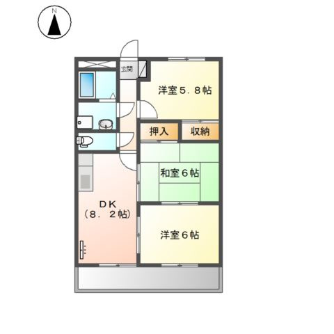 グランディール羽根の間取り