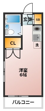 武蔵野市境５丁目のアパートの間取り