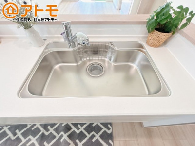 【設備】 | 駿東郡清水町長沢618番　新築一戸建て　A号棟 | 広いシンクは使い勝手良好です♪