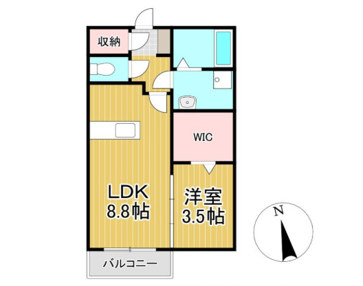 セゾンフィールの間取り
