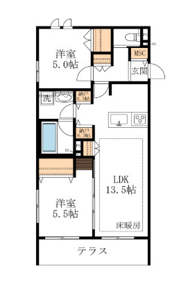Ｃａｓａ　Ｔｉｇｒｅの間取り