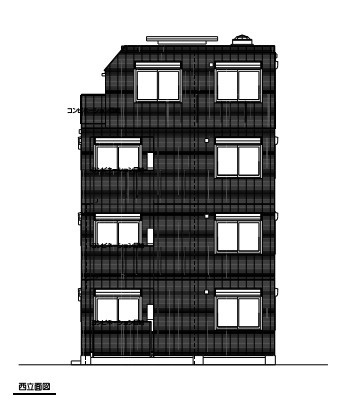 メテオレジデンス三軒茶屋の外観パース