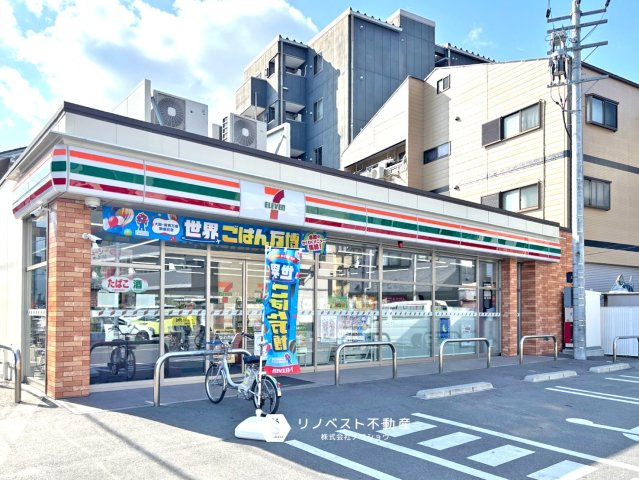 生野区舎利寺1丁目の周辺|【セブンイレブン大阪勝山南４丁目店】徒歩約1分（約72ｍ）目の前にコンビニがあるので急なお買い物にも便利ですね！
