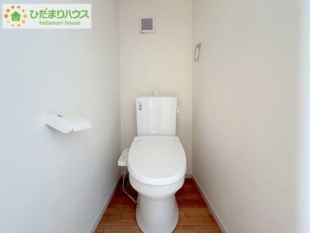 日立市諏訪町1期　新築戸建　1号棟のトイレ|トイレは1F、2F共に完備！取り合いになることがありませんね(^^)/