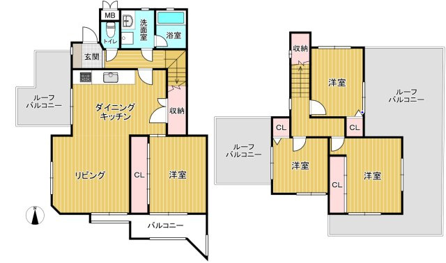 ユニーブルマンション本郷台の間取り