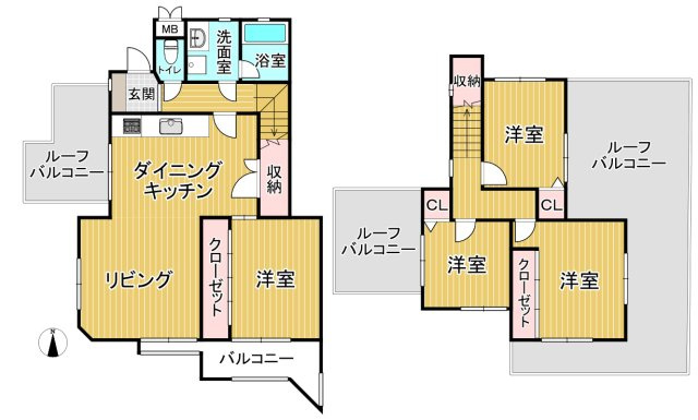 ユニーブルマンション本郷台の間取り