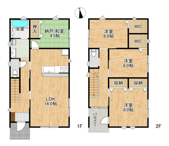 仙台市青葉区梅田町の間取り