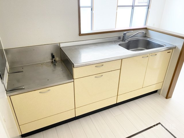 フローラのキッチン|ガスコンロ設置可能！