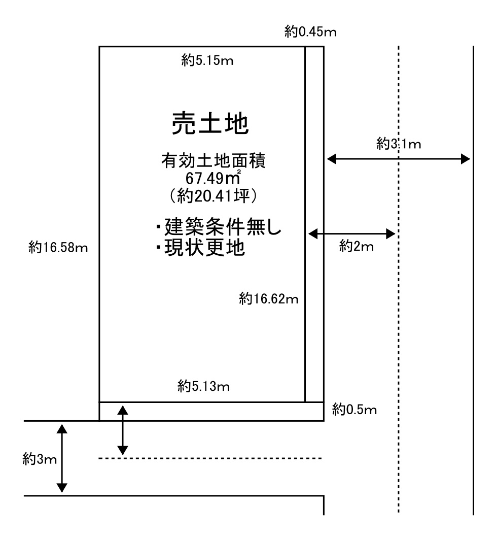 粉浜西２丁目　売土地の土地図