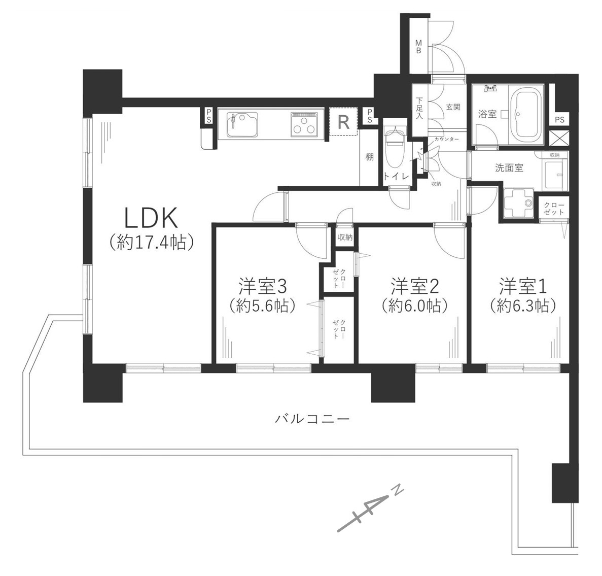 わざわざ箱根まで行かずとも、自宅がもはや桃源郷。神経痛に効能ある温泉が自宅で楽しめる贅沢の粋とも言える『グランシティ横濱保土ヶ谷』リフォームの間取り