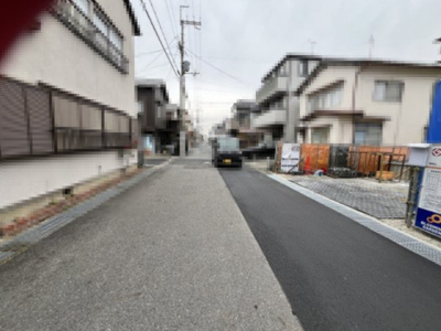 【前面道路含む現地写真】 | 大津市際川3丁目1-10　新築戸建