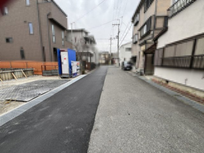 【前面道路含む現地写真】 | 大津市際川3丁目1-10　新築戸建