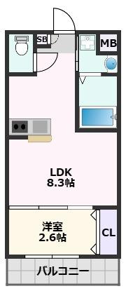 【間取り】 | リアコート千里丘ⅠNORTH