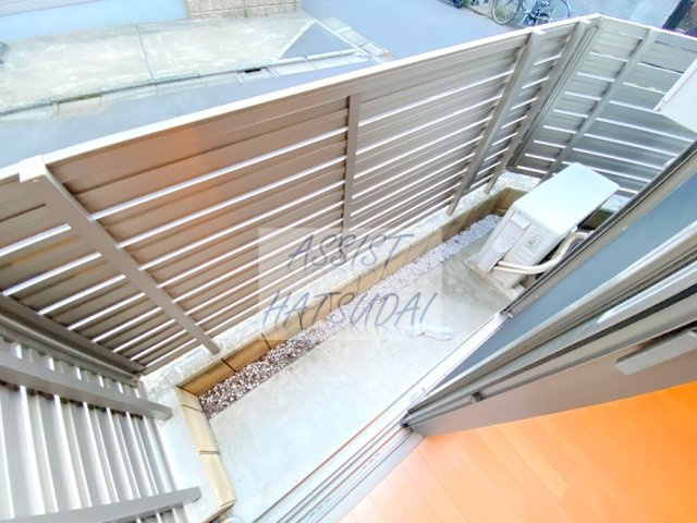 ソレイユ若林のバルコニー