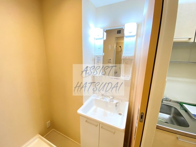 ソレイユ若林の洗面所