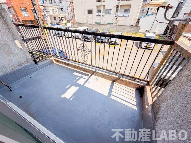 貸家　住吉区南住吉1のバルコニー