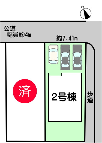 碧南市春日町の区画図|4LDK +広いお庭あります♪