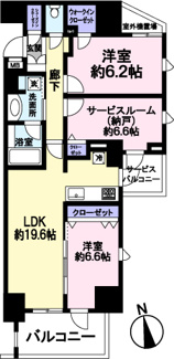 【間取り】 | プレシス府中リヴェスタ | 東南角部屋につき日当たり・通風良好です。大切なペットと暮らせます(飼育細則有)。