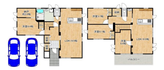 【間取り】 | 御池台２丁　中古一戸建