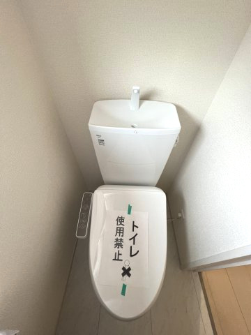 あきる野市伊奈　新築戸建全15棟のトイレ|1階温水シャワートイレ