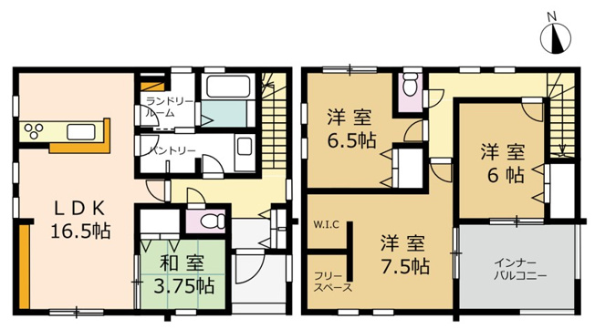 【間取り】 | ＼家賃６～７万払うならコレ／諸経費込で月６万円台！車ローン相談可＆賢く暮らす家  