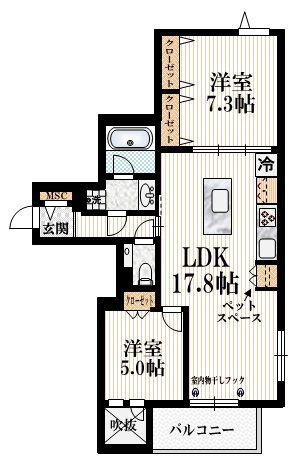 Ｌ’ｓ　Ｐｌｕｓ　豊玉南の間取り