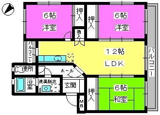 コーネル井尻の間取り|※図面と現況が異なる場合は現況を優先します。