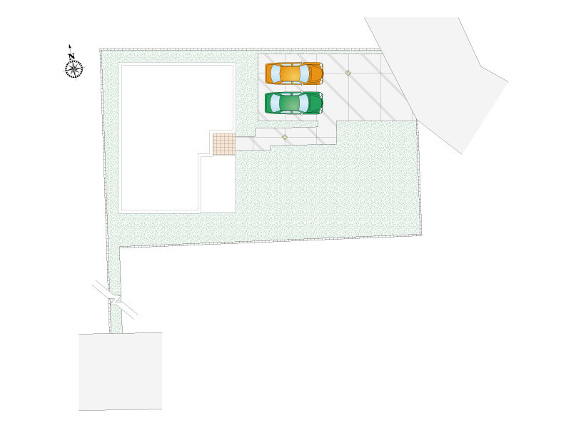 小山市犬塚6丁目　新築戸建1の区画図
