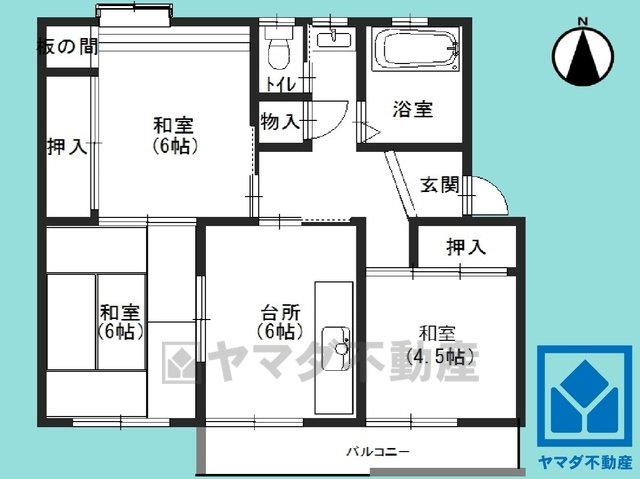 杭瀬第一団地3号棟の間取り