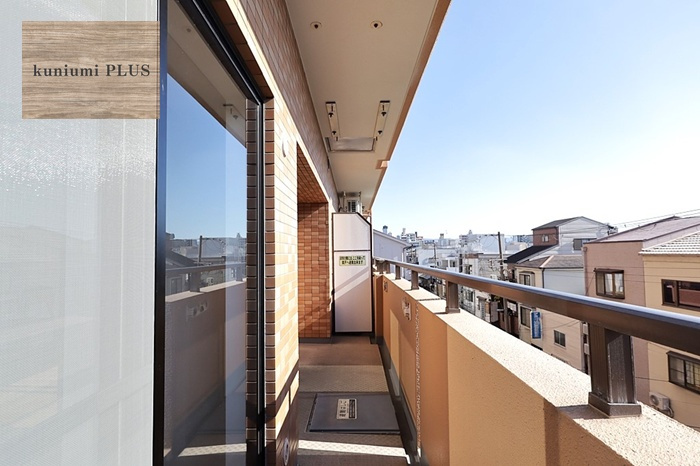 ライオンズマンション鶴橋のバルコニー