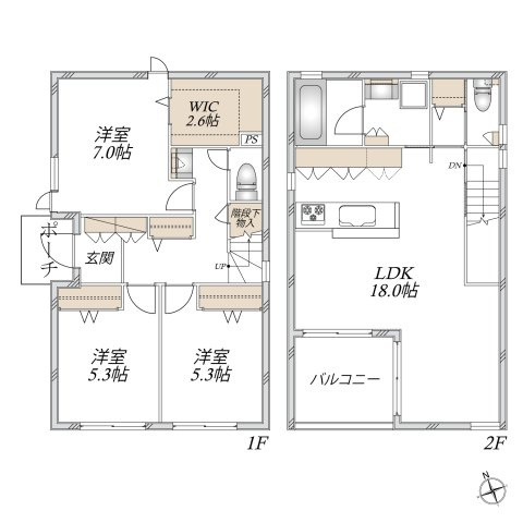 稲村ツリーⅡの間取り