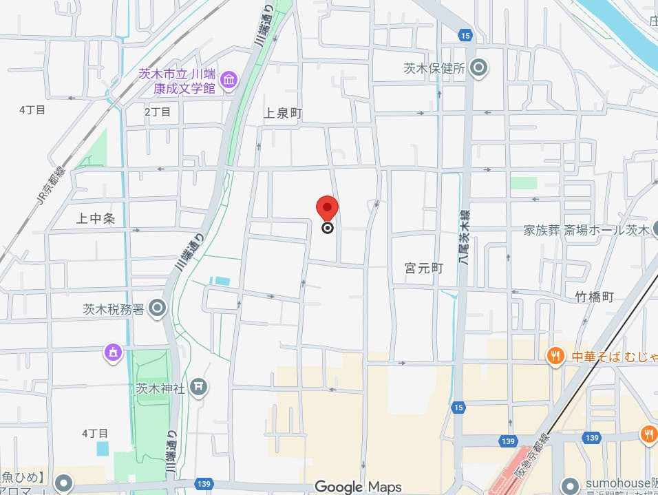 アート茨木の地図
