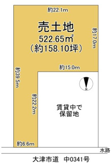 【土地図】 | 大津市坂本6丁目1-43　売土地