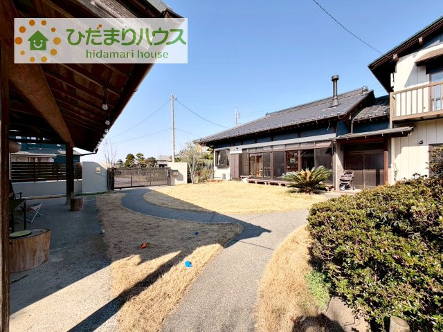 【庭】 | つくば市今鹿島　中古戸建 | 天然芝のお庭でＢＢＱやドッグランにもなります！