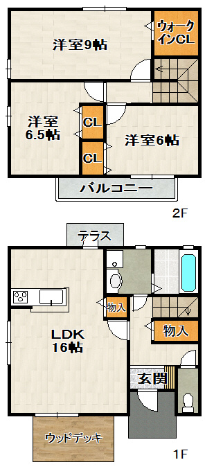 レイク・ビュー鴻池の間取り