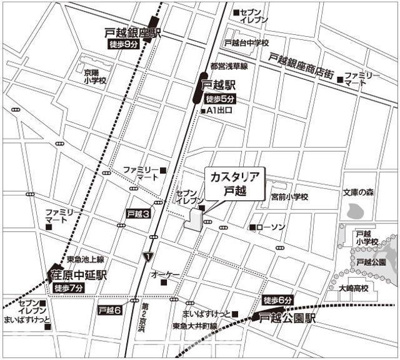 【地図】 | カスタリア戸越