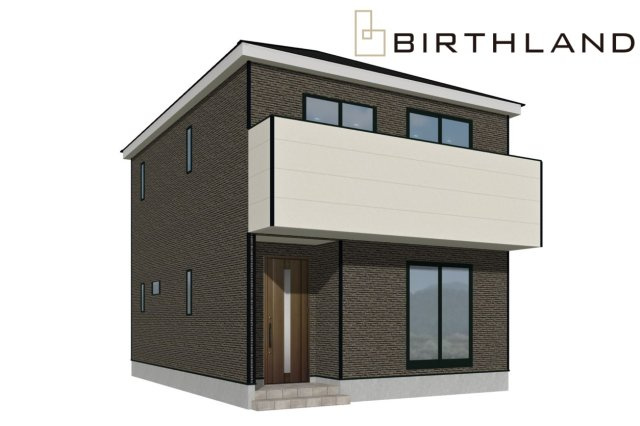 新築戸建・新築建売　南相馬市原町区高見町第2　原町第一小・原町第二中の外観パース