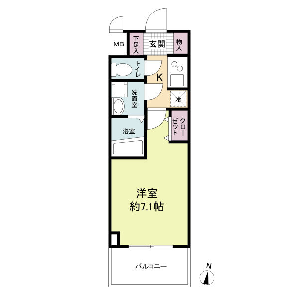 M-RESIDENCE新大阪Gardenの間取り