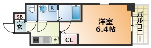 エスリードレジデンス神戸兵庫駅前の間取り